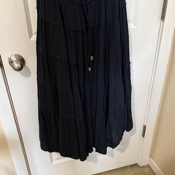 Somewhere Sunny Halter Black Maxi Dress - Picture 8 of 8